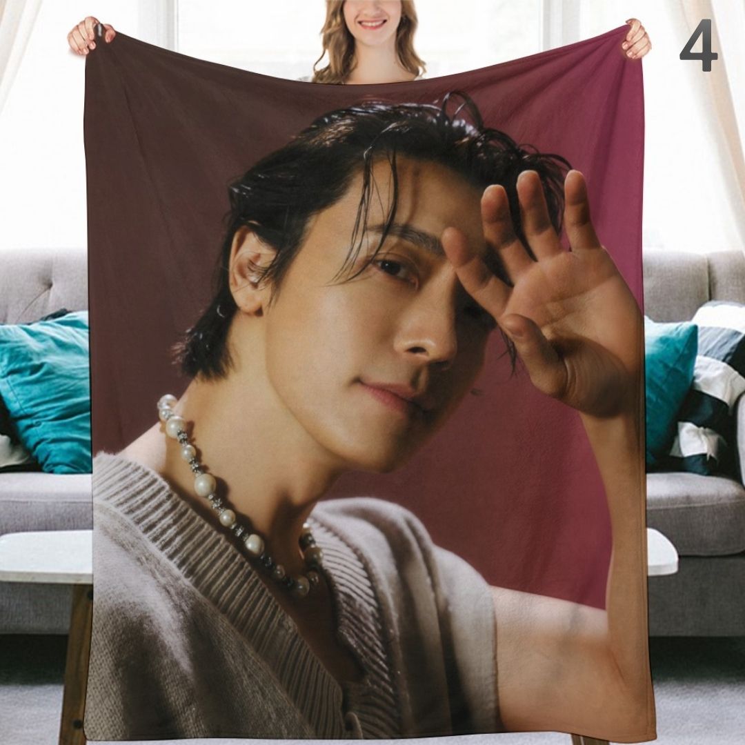 Super Junior Donghae Blanket, SuJu Flannel Throw Blanket, Gifts for ELF