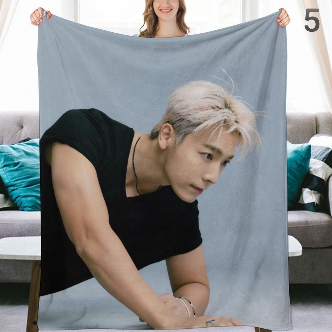 Super Junior Donghae Blanket, SuJu Flannel Throw Blanket, Gifts for ELF