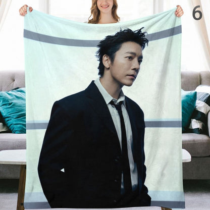 Super Junior Donghae Blanket, SuJu Flannel Throw Blanket, Gifts for ELF