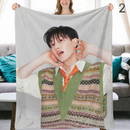 Super Junior Eunhyuk Blanket, SuJu Flannel Throw Blanket, Gifts for ELF