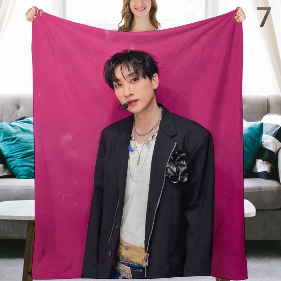 Super Junior Eunhyuk Blanket, SuJu Flannel Throw Blanket, Gifts for ELF