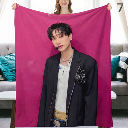Super Junior Eunhyuk Blanket, SuJu Flannel Throw Blanket, Gifts for ELF