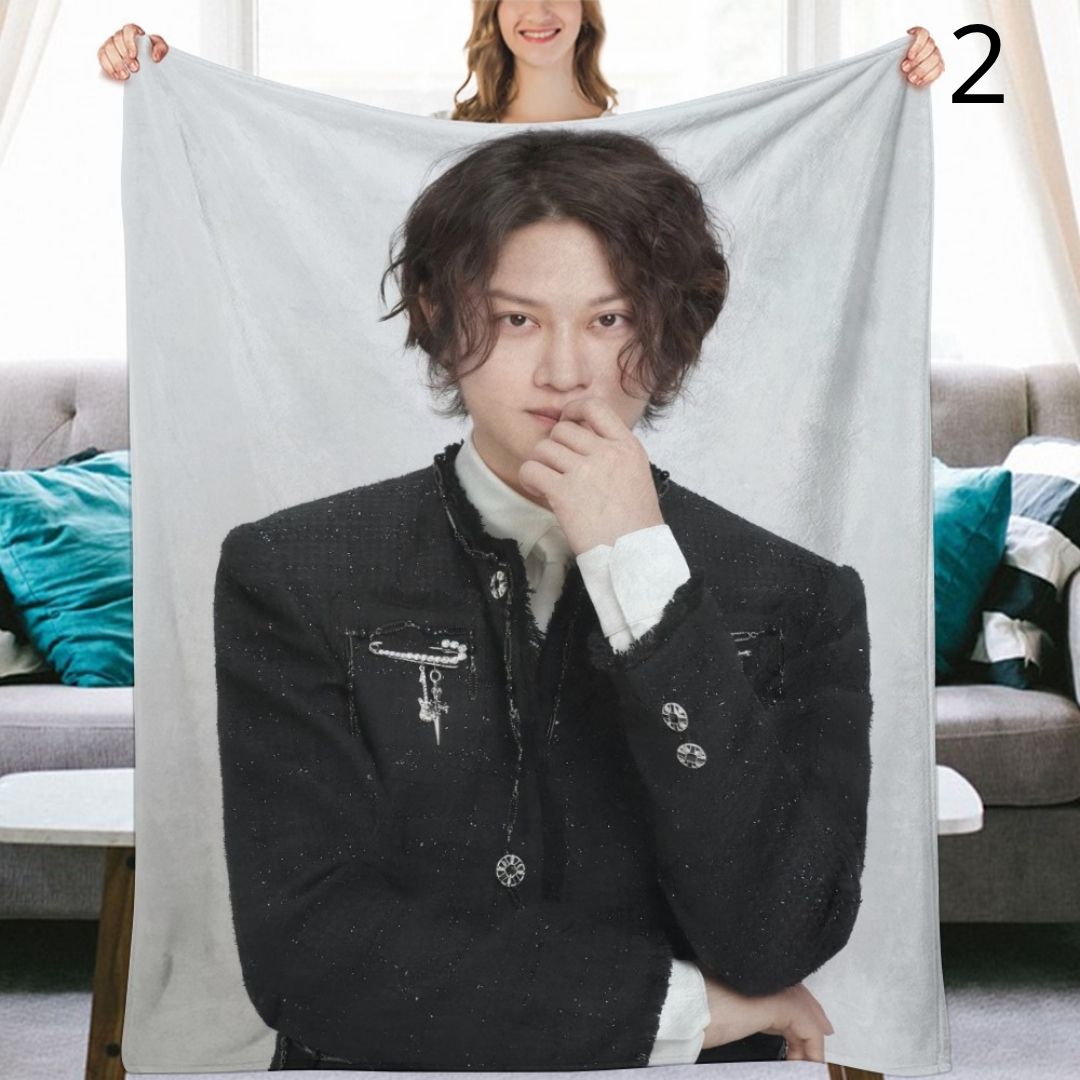 Super Junior Heechul Blanket, SuJu Flannel Throw Blanket, Gifts for ELF