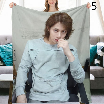 Super Junior Heechul Blanket, SuJu Flannel Throw Blanket, Gifts for ELF