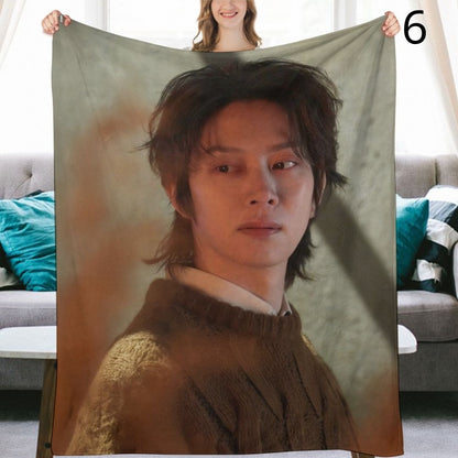 Super Junior Heechul Blanket, SuJu Flannel Throw Blanket, Gifts for ELF