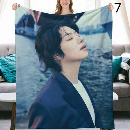 Super Junior Heechul Blanket, SuJu Flannel Throw Blanket, Gifts for ELF