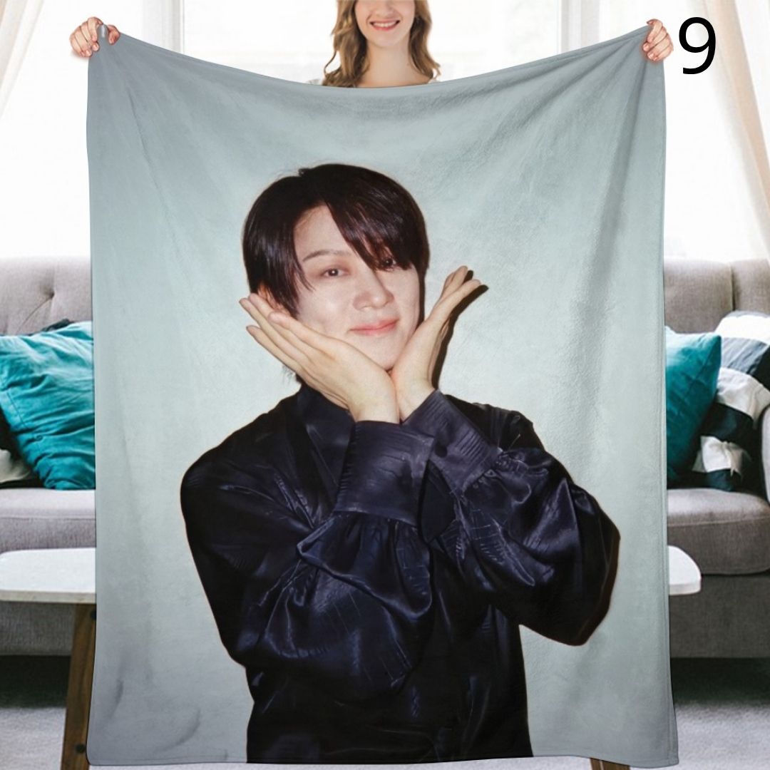 Super Junior Heechul Blanket, SuJu Flannel Throw Blanket, Gifts for ELF