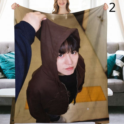 Super Junior Kyuhyun Blanket, SuJu Flannel Throw Blanket, Gifts for ELF