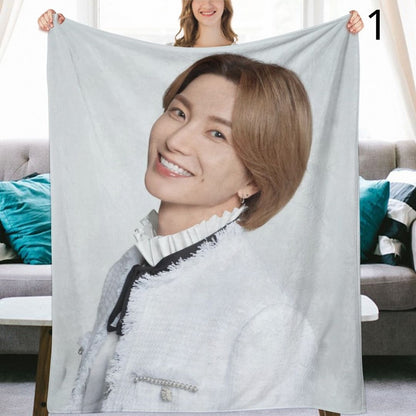 Super Junior Leeteuk Blanket, SuJu Flannel Throw Blanket, Gifts for ELF