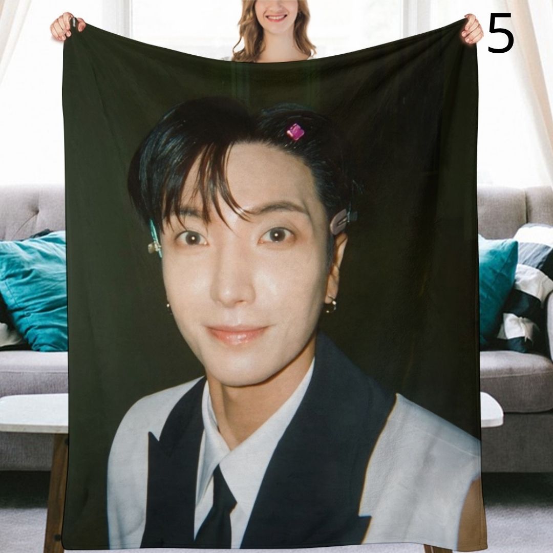 Super Junior Leeteuk Blanket, SuJu Flannel Throw Blanket, Gifts for ELF