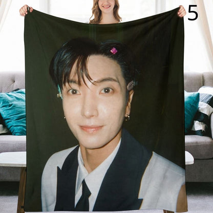 Super Junior Leeteuk Blanket, SuJu Flannel Throw Blanket, Gifts for ELF
