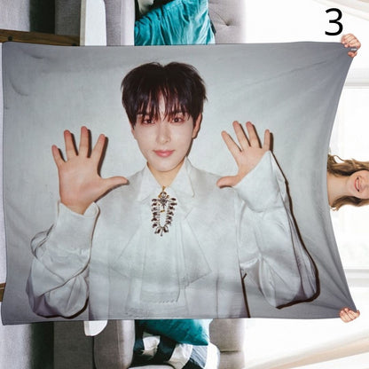 Super Junior Ryeowook Blanket, SuJu Flannel Throw Blanket, Gifts for ELF