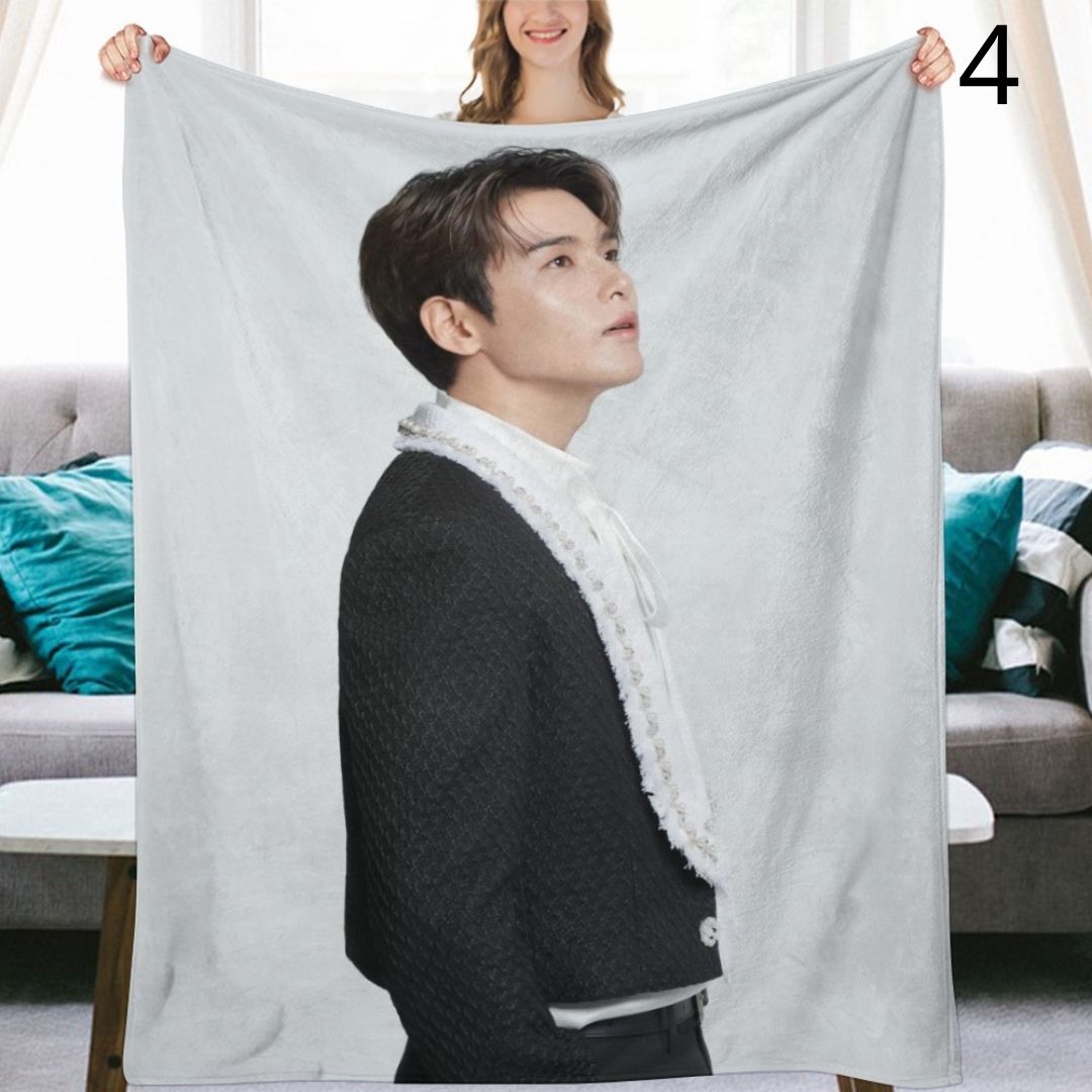 Super Junior Ryeowook Blanket, SuJu Flannel Throw Blanket, Gifts for ELF