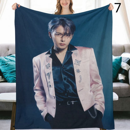 Super Junior Ryeowook Blanket, SuJu Flannel Throw Blanket, Gifts for ELF