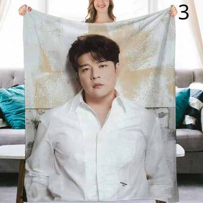 Super Junior Shindong Blanket, SuJu Flannel Throw Blanket, Gifts for ELF