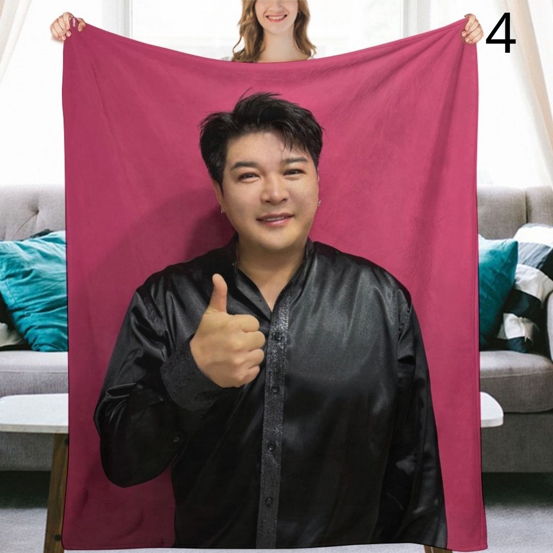 Super Junior Shindong Blanket, SuJu Flannel Throw Blanket, Gifts for ELF