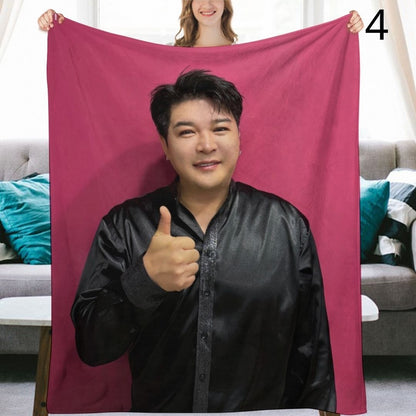Super Junior Shindong Blanket, SuJu Flannel Throw Blanket, Gifts for ELF