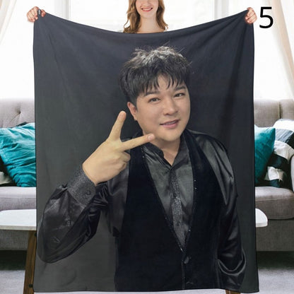 Super Junior Shindong Blanket, SuJu Flannel Throw Blanket, Gifts for ELF