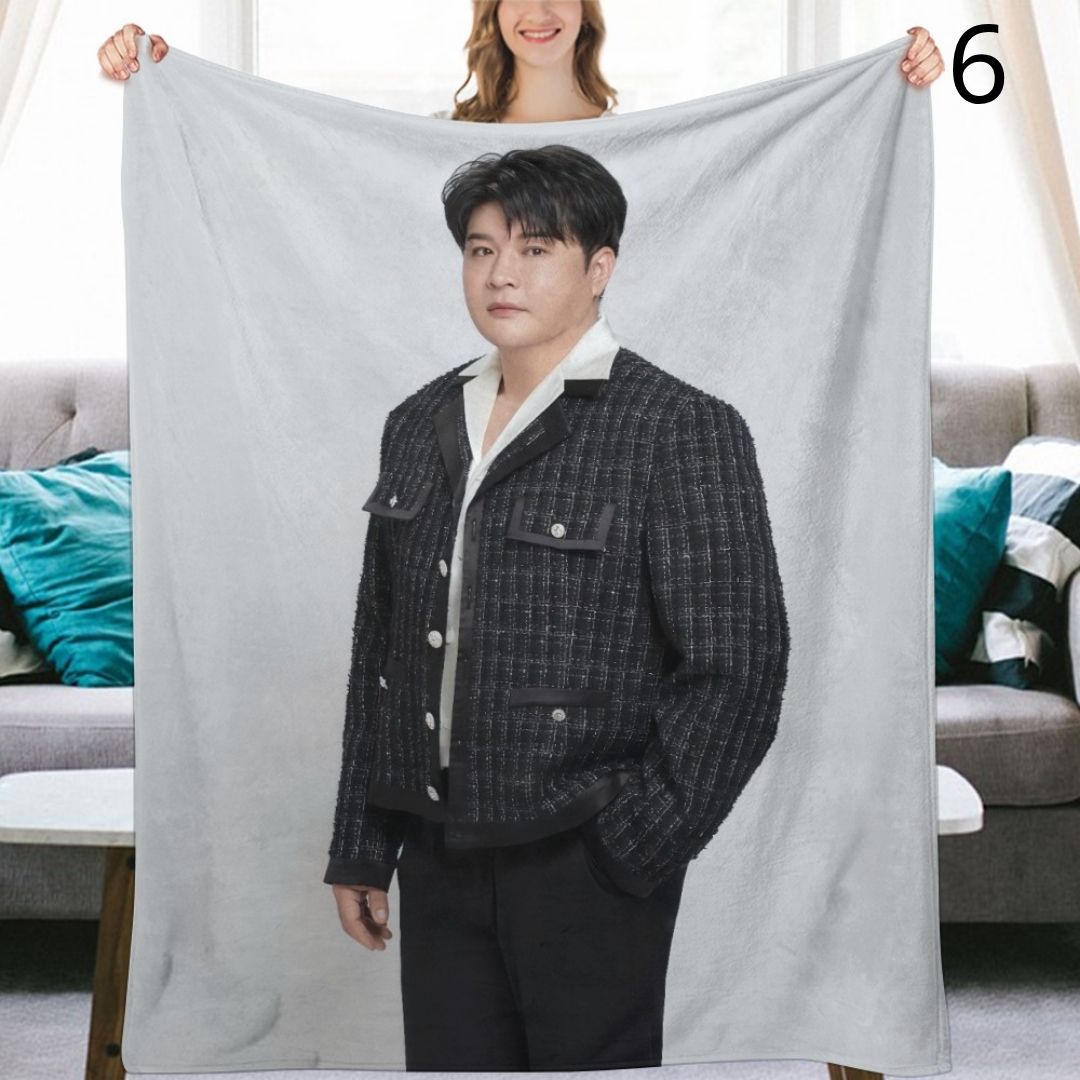 Super Junior Shindong Blanket, SuJu Flannel Throw Blanket, Gifts for ELF