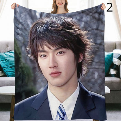 Super Junior Siwon Blanket, SuJu Flannel Throw Blanket, Gifts for ELF