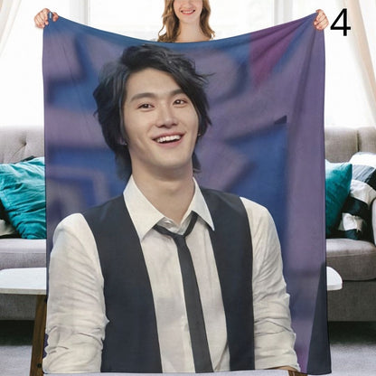 Super Junior Siwon Blanket, SuJu Flannel Throw Blanket, Gifts for ELF