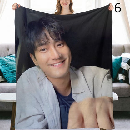 Super Junior Siwon Blanket, SuJu Flannel Throw Blanket, Gifts for ELF