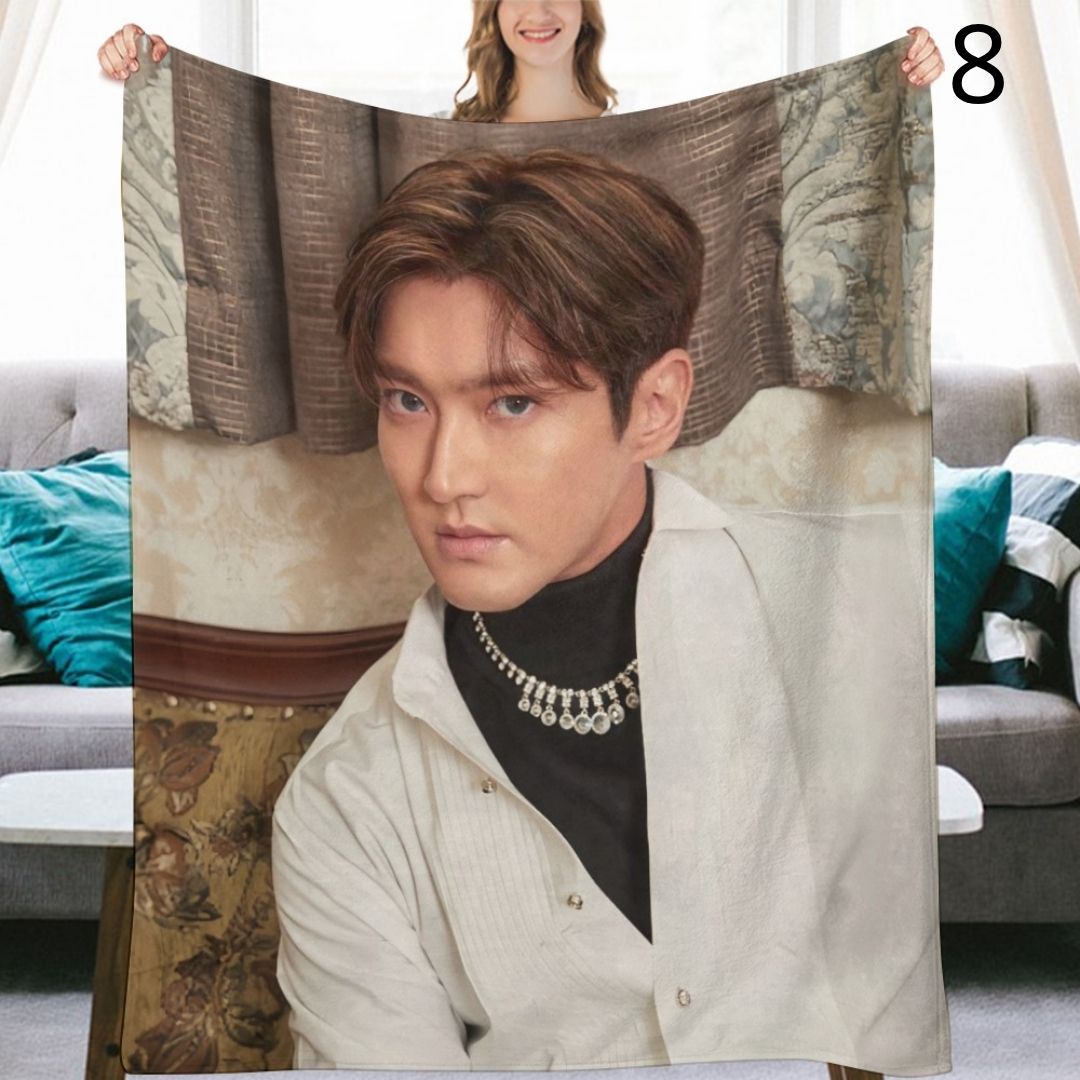 Super Junior Siwon Blanket, SuJu Flannel Throw Blanket, Gifts for ELF