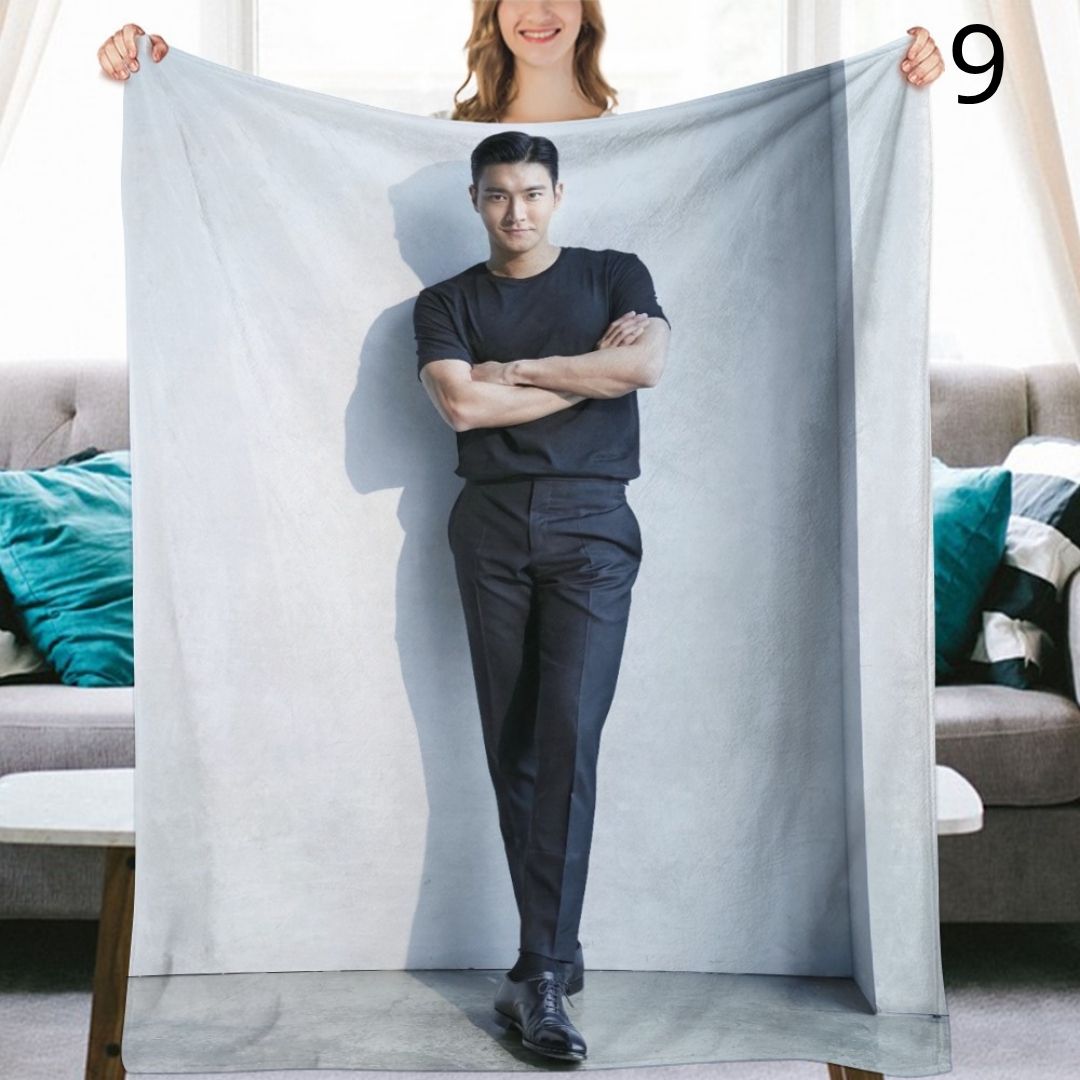 Super Junior Siwon Blanket, SuJu Flannel Throw Blanket, Gifts for ELF