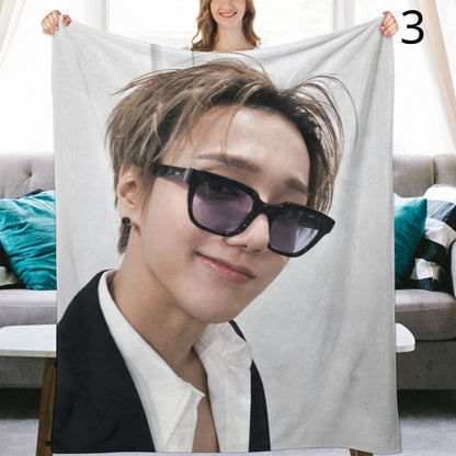 Super Junior Yesung Blanket, SuJu Flannel Throw Blanket, Gifts for ELF