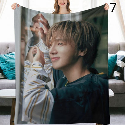 Super Junior Yesung Blanket, SuJu Flannel Throw Blanket, Gifts for ELF