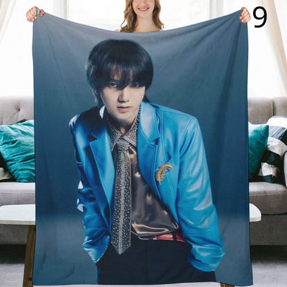 Super Junior Yesung Blanket, SuJu Flannel Throw Blanket, Gifts for ELF