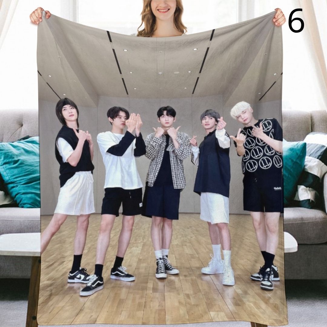 TOMORROW X TOGETHER Blanket, TXT Flannel Throw Blanket, Gifts for MOA