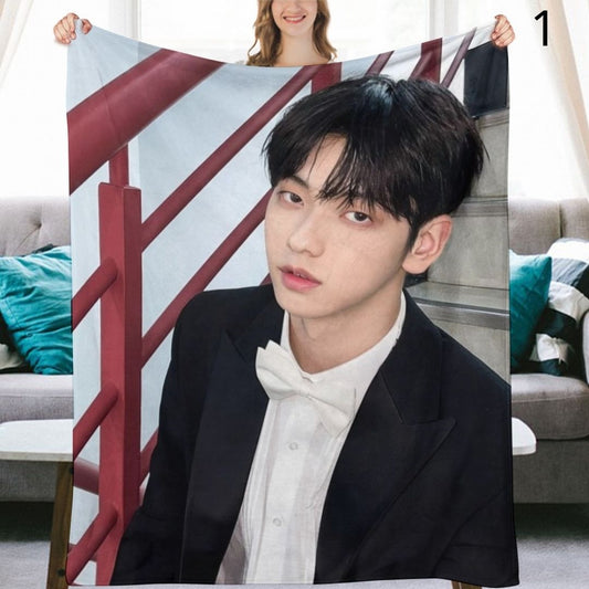 TOMORROW X TOGETHER Soobin Blanket, TXT Flannel Throw Blanket, Gifts for MOA