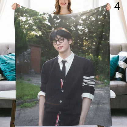 TOMORROW X TOGETHER Soobin Blanket, TXT Flannel Throw Blanket, Gifts for MOA