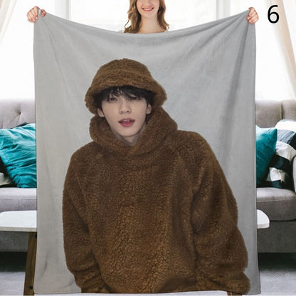 TOMORROW X TOGETHER Soobin Blanket, TXT Flannel Throw Blanket, Gifts for MOA