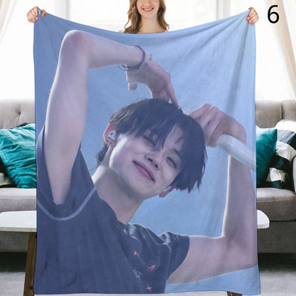 TOMORROW X TOGETHER Yeonjun Blanket, TXT Flannel Throw Blanket, Gifts for MOA