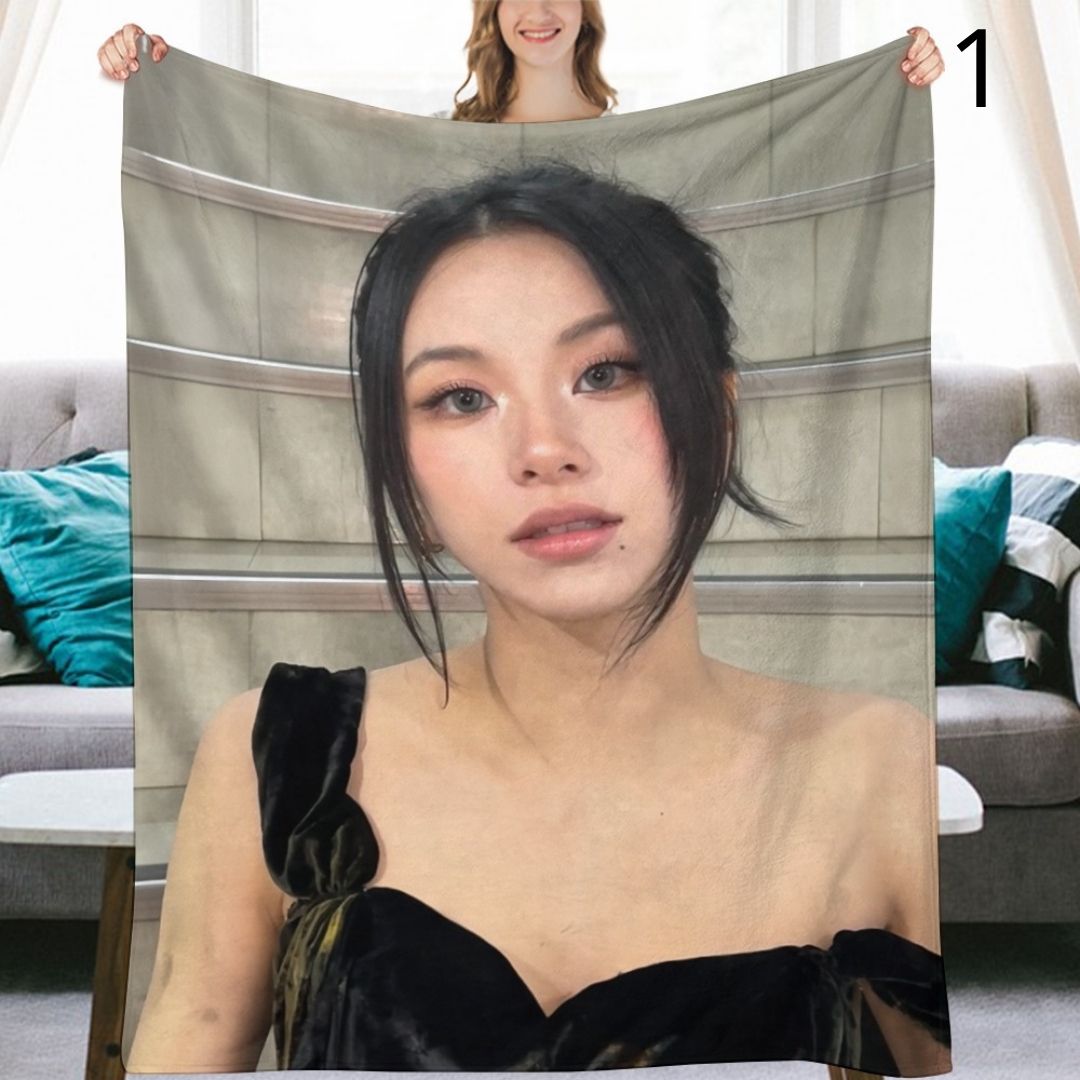 TWICE Chaeyoung Blanket, TWICE Flannel Throw Blanket, Gifts for ONCE
