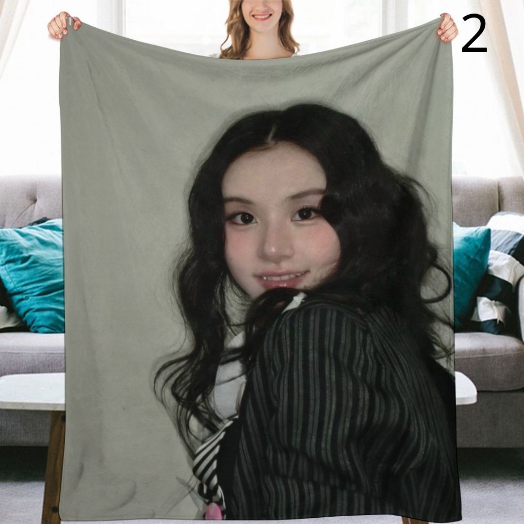 TWICE Chaeyoung Blanket, TWICE Flannel Throw Blanket, Gifts for ONCE
