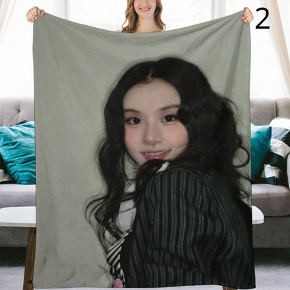 TWICE Chaeyoung Blanket, TWICE Flannel Throw Blanket, Gifts for ONCE
