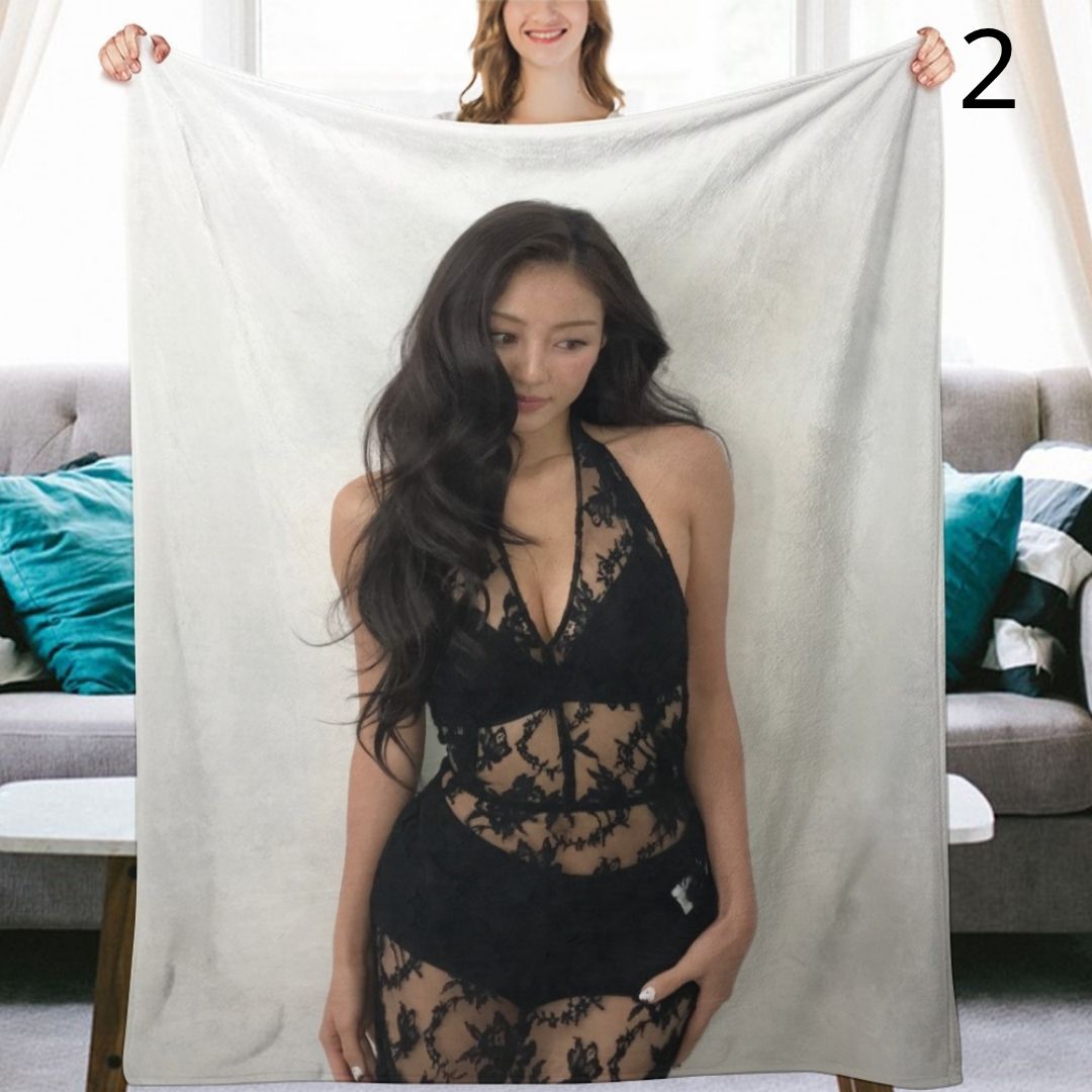 TWICE Jihyo Blanket, TWICE Flannel Throw Blanket, Gifts for ONCE