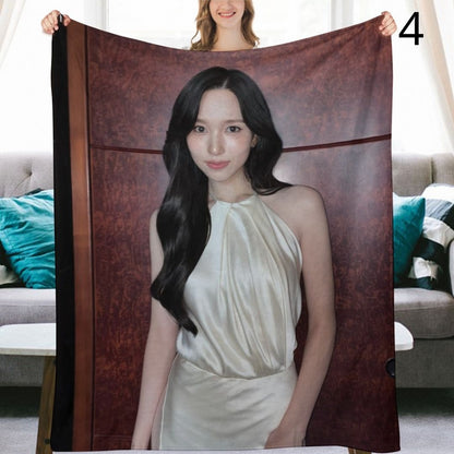 TWICE Mina Blanket, TWICE Flannel Throw Blanket, Gifts for ONCE