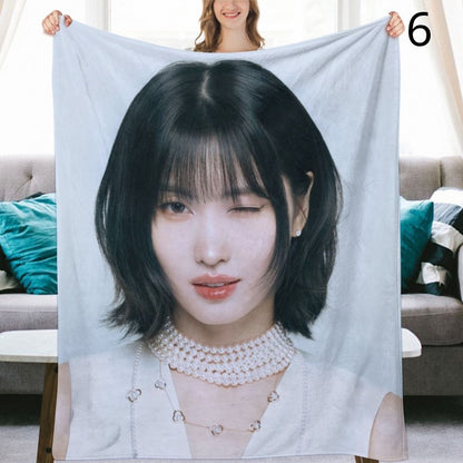 TWICE Momo Blanket, TWICE Flannel Throw Blanket, Gifts for ONCE