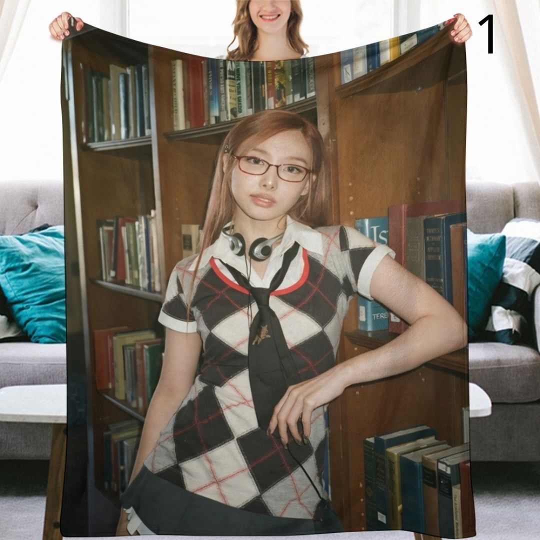 TWICE Nayeon Blanket, TWICE Flannel Throw Blanket, Gifts for ONCE