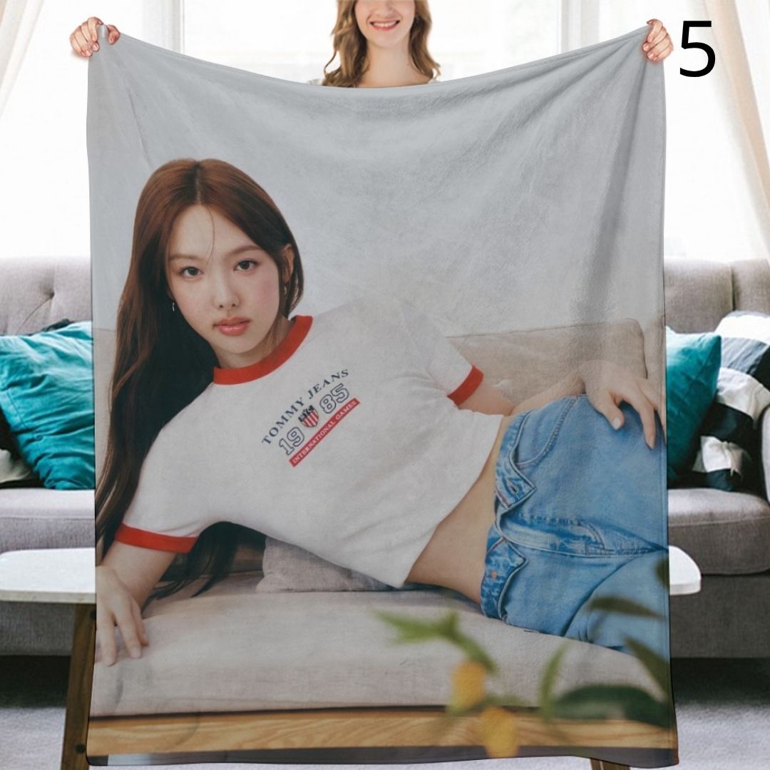 TWICE Nayeon Blanket, TWICE Flannel Throw Blanket, Gifts for ONCE