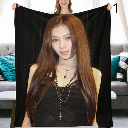 TWICE Sana Blanket, TWICE Flannel Throw Blanket, Gifts for ONCE
