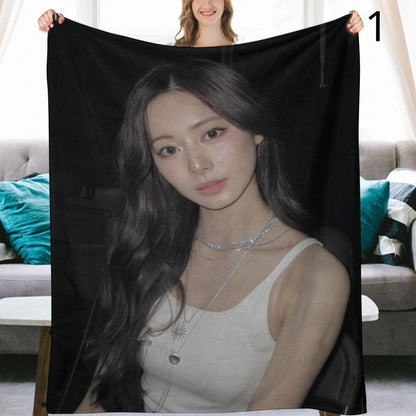 TWICE Tzuyu Blanket, TWICE Flannel Throw Blanket, Gifts for ONCE