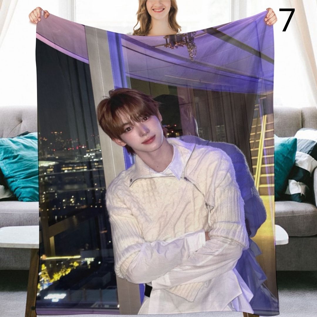 TWS Hanjin Blanket, TWS Flannel Throw Blanket, Gifts for 42SAI