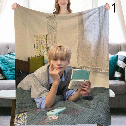 TWS Jihoon Blanket, TWS Flannel Throw Blanket, Gifts for 42SAI