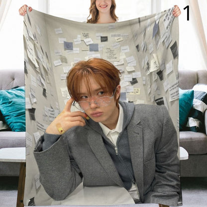 TWS Kyungmin Blanket, TWS Flannel Throw Blanket, Gifts for 42SAI
