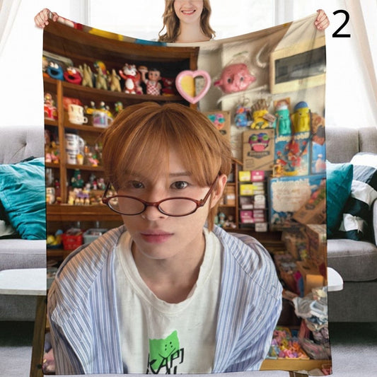 TWS Kyungmin Blanket, TWS Flannel Throw Blanket, Gifts for 42SAI